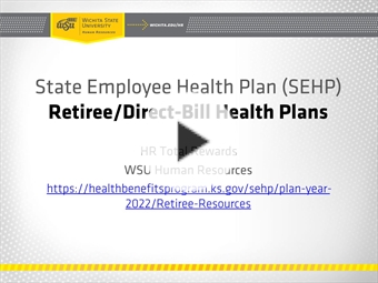 Retiree/Direct Bill Health Plans Presentation Link
