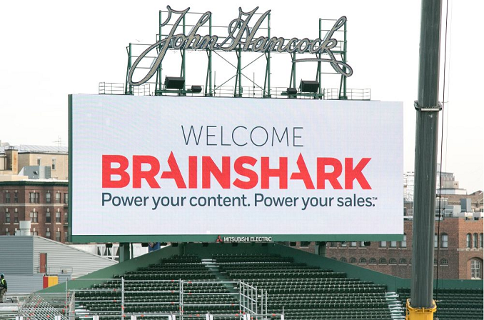 Brainshark's 2016 sales kickoff meeting was at Fenway Park. 