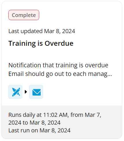 training is overdue email notice for sellers